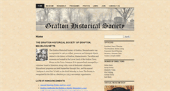 Desktop Screenshot of graftonhistoricalsociety.org