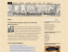 Tablet Screenshot of graftonhistoricalsociety.org